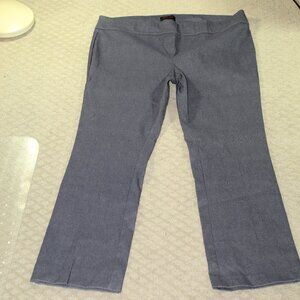 Rekucci Easy into Comfort Women's 20W Pull On Denim-like Straight Leg Pants